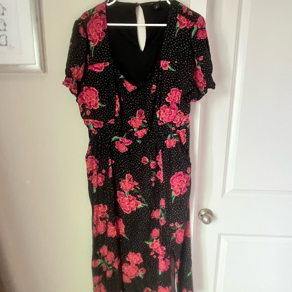 Torrid Pink Midi Sundress with Flutter Sleeves
